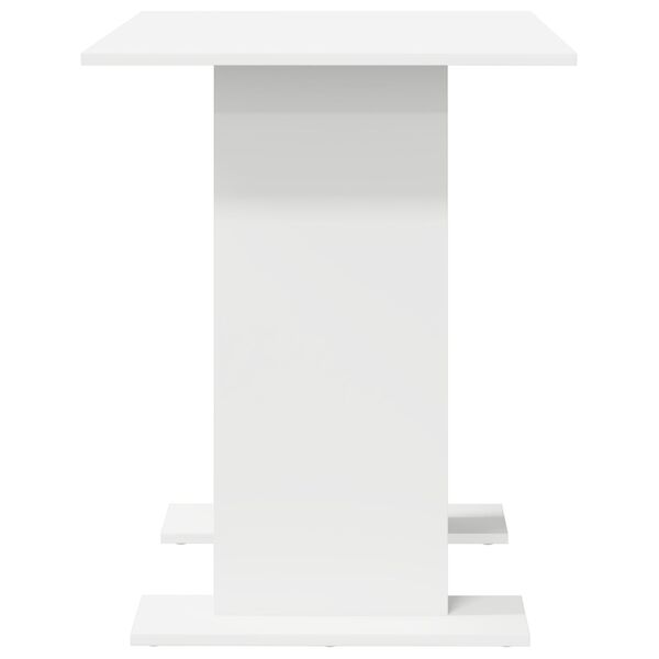 vidaXL Τραπέζι Φαγητού Λευκό 110x60x75 εκ Επεξεργασμένο Ξύλο