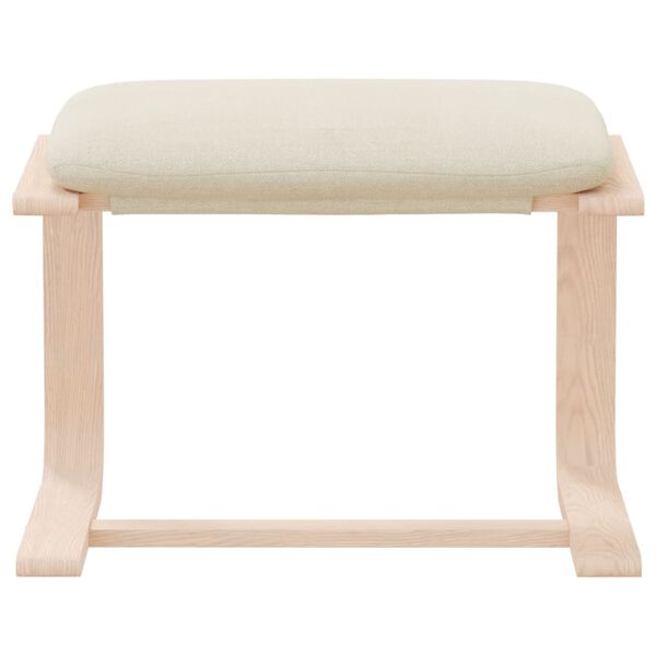 vidaXL Υποπόδιο Κρεμ 51 x 41 x 40 εκ. Υφασμάτινο
