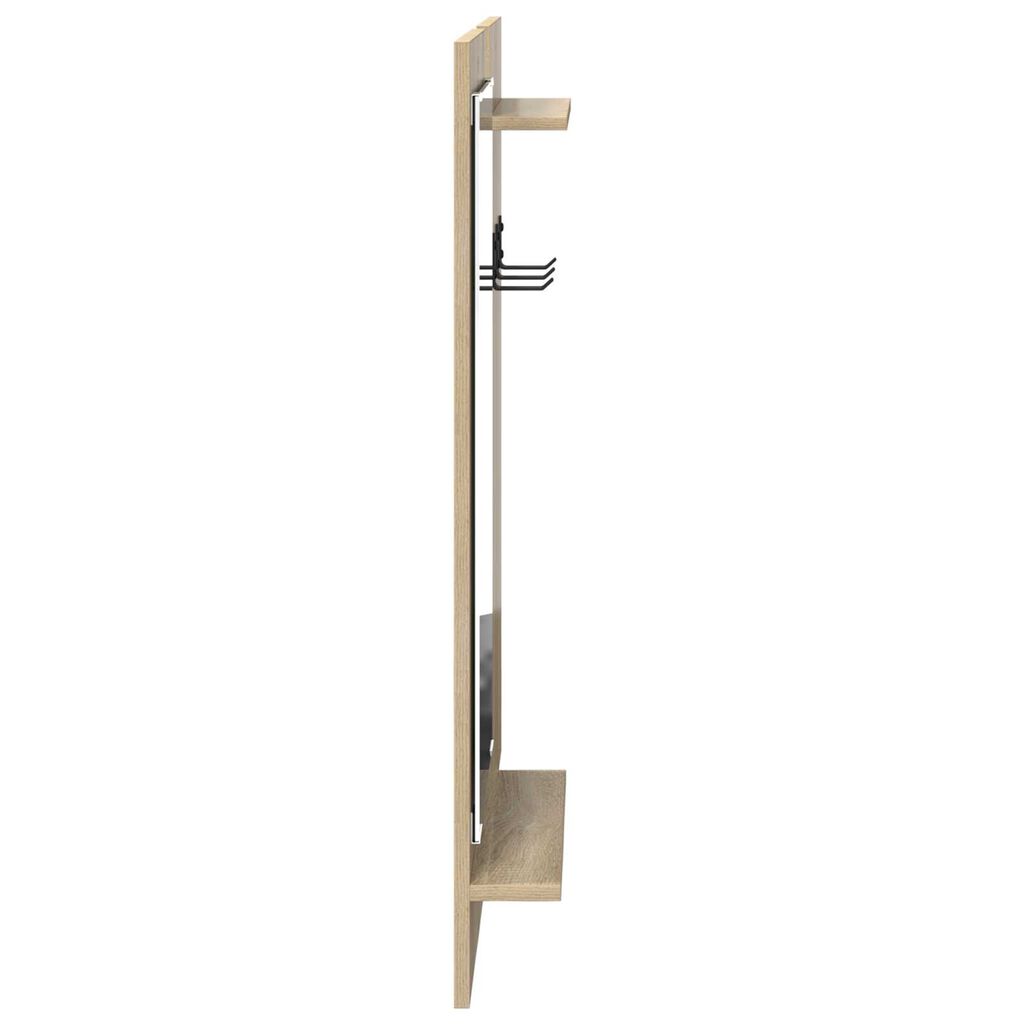 vidaXL Τοίχου Κρεμάστρα Sonoma Oak 70 x 10 x 90 εκ. Επεξεργασμένο ξύλο
