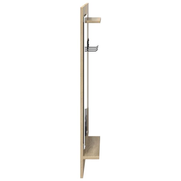 vidaXL Τοίχου Κρεμάστρα Sonoma Oak 70 x 10 x 90 εκ. Επεξεργασμένο ξύλο