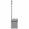 vidaXL Ντουλάπι διαδρόμου με γάντζους BODO Γκρι 50x40x157 cm
