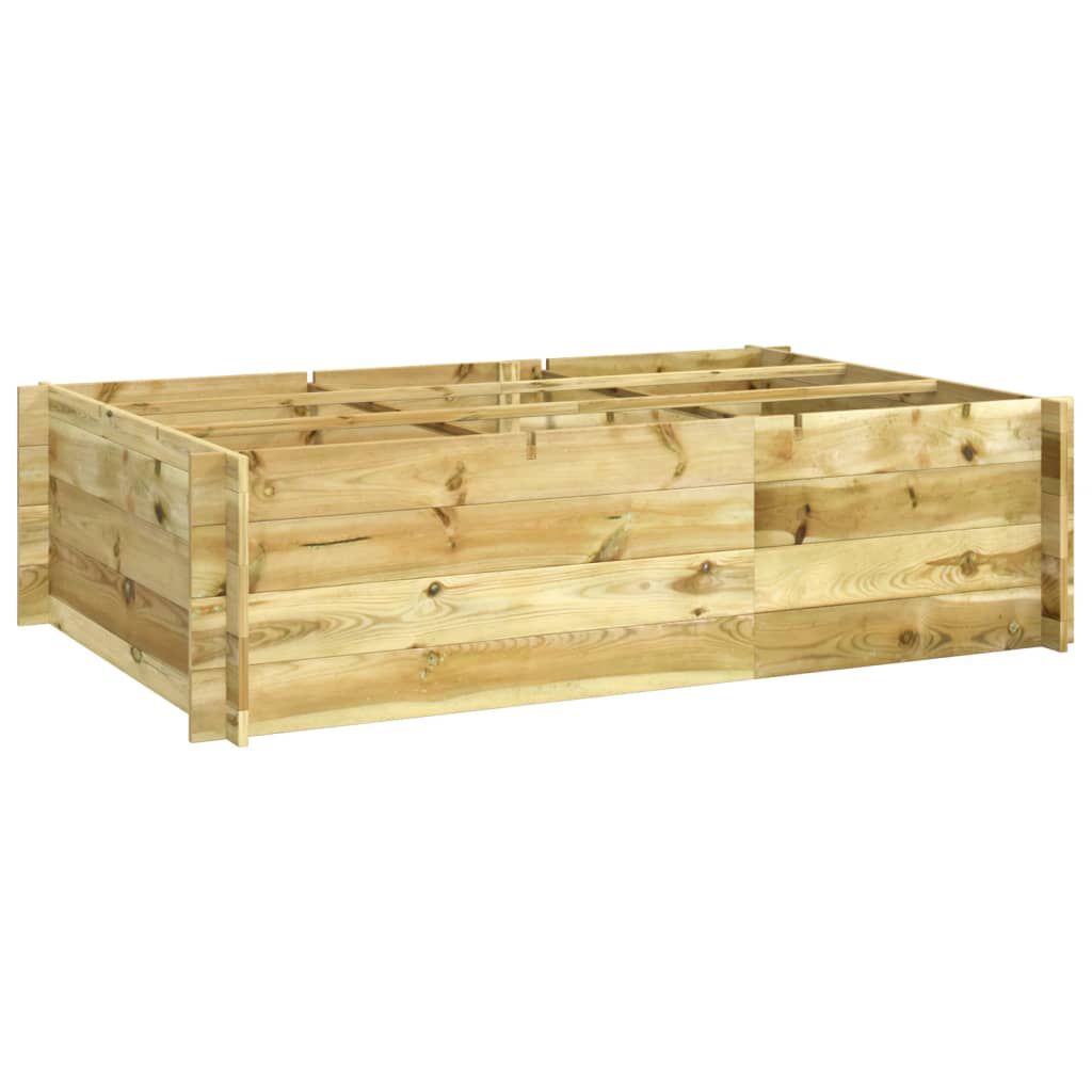 vidaXL Ζαρντινιέρα Υπερυψωμένη 150 x 100 x 40 εκ. από Εμποτισμένο Ξύλο