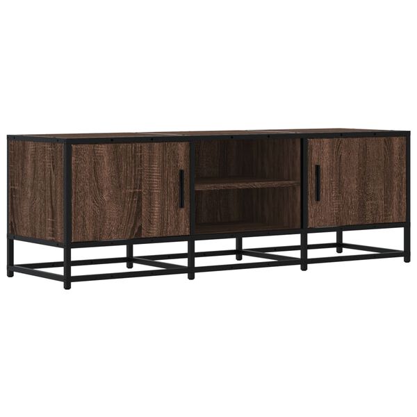 vidaXL Έπιπλο Τηλεόρασης Καφέ Δρυς 120x35x41 εκ Επεξ. Ξύλο/Μέταλλο