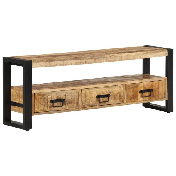vidaXL Έπιπλο Τηλεόρασης 120 x 30 x 45 εκ. από Μασίφ Ξύλο Μάνγκο