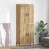 vidaXL Highboard 2 pcs Artisan Oak &Epsilon;&pi;&epsilon;&xi;&epsilon;&rho;&gamma;&alpha;&sigma;&mu;έ&nu;&omicron; &xi;ύ&lambda;&omicron;