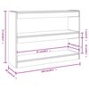vidaXL Βιβλιοθήκη/Διαχωριστικό Χώρου Sonoma Δρυς 100 x 30 x 72 εκ.
