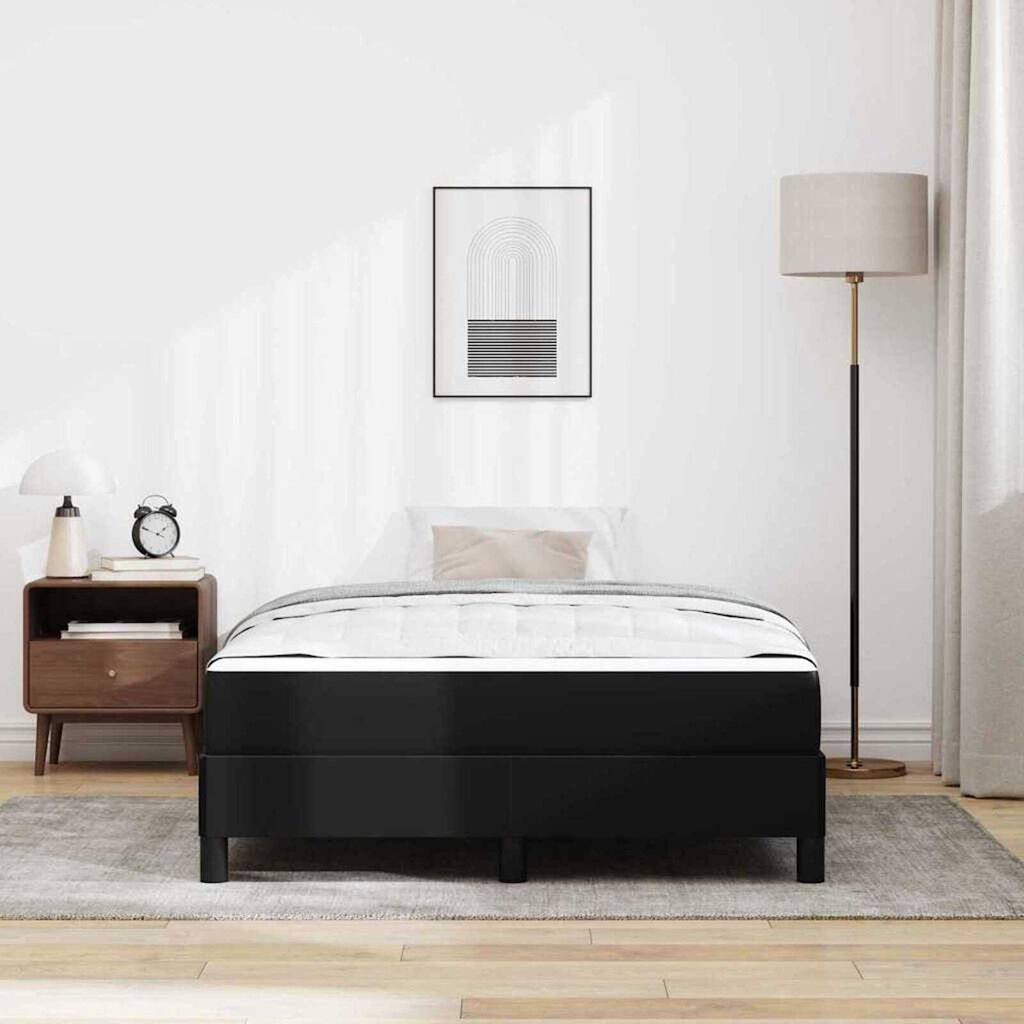 vidaXL Κρεβάτι Άλλο Μαύρο 120 x 200 cm Τεχνητό δέρμα