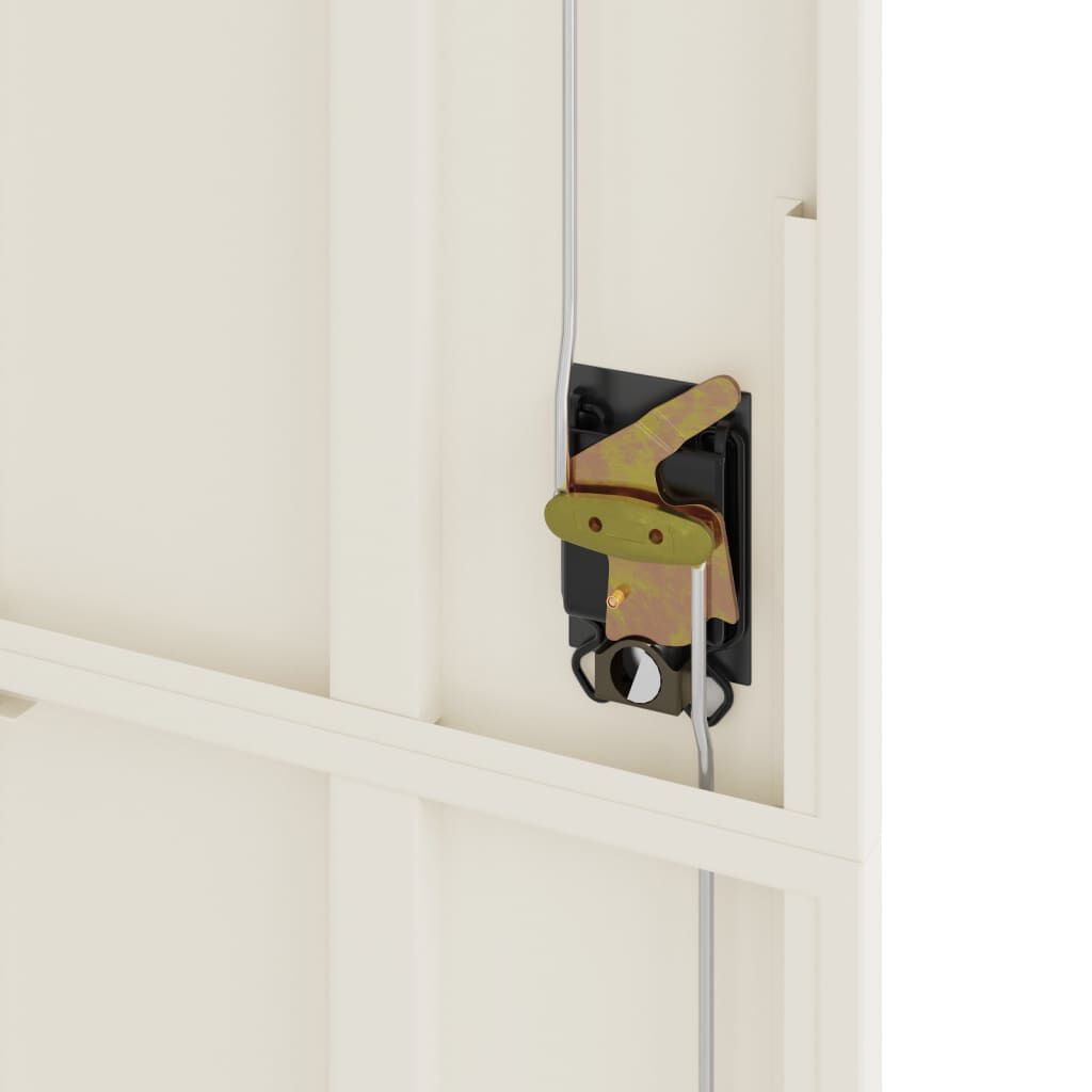 vidaXL Αρχειοθήκη Λευκή 105 x 40 x 180 εκ. Ατσάλινη