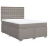 vidaXL &Kappa;&rho;&epsilon;&beta;ά&tau;&iota; Boxspring &mu;&epsilon; &Sigma;&tau;&rho;ώ&mu;&alpha; Taupe 140x190 &epsilon;&kappa;. &Upsilon;&phi;&alpha;&sigma;&mu;ά&tau;&iota;&nu;&omicron;