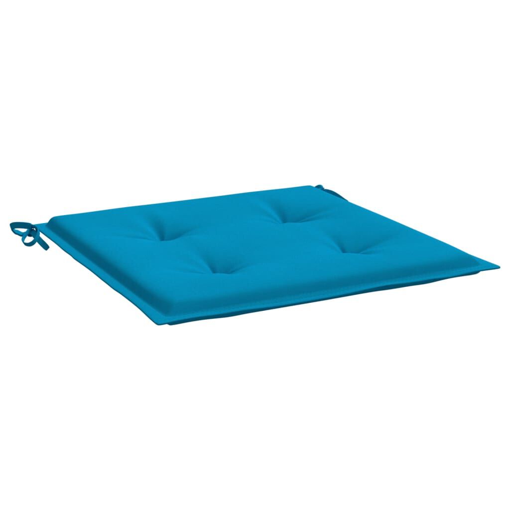 vidaXL Μαξιλάρια Καρέκλας Κήπου 4 τεμ. Μπλε 50x50x3 εκ. Ύφασμα Oxford