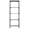 vidaXL Βιβλιοθήκη 5 Επιπέδων Γκρι Sonoma 59 x 35 x 171 εκ. Επεξ. Ξύλο