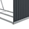 vidaXL Ξυλοθήκη Ανθρακί 120x45x210 εκ. από Γαλβανισμένο Ατσάλι