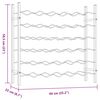 vidaXL Ραφιέρα Κρασιών για 36 Φιάλες Λευκή Μεταλλική