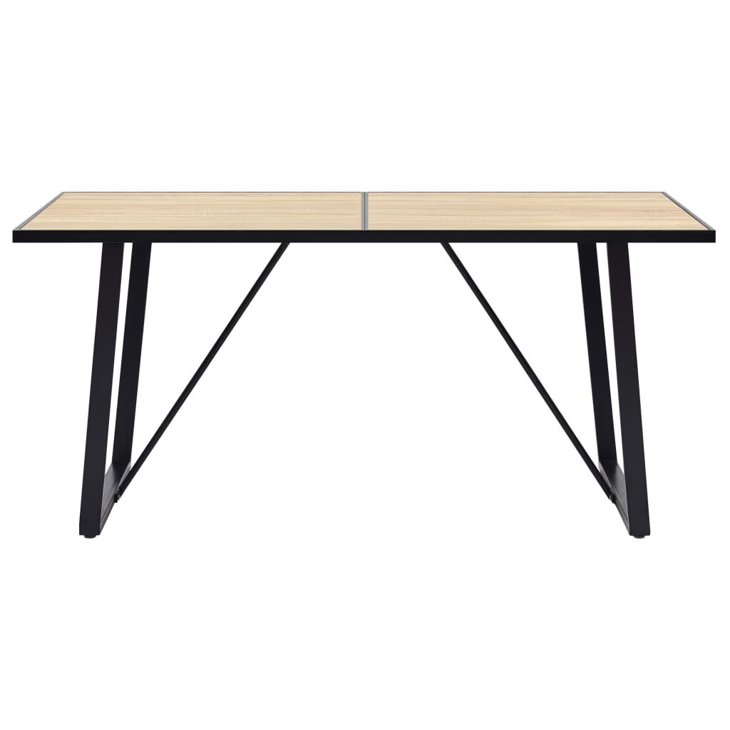 vidaXL Τραπεζαρία Χρώμα Δρυός 160 x 80 x 75 εκ. από MDF