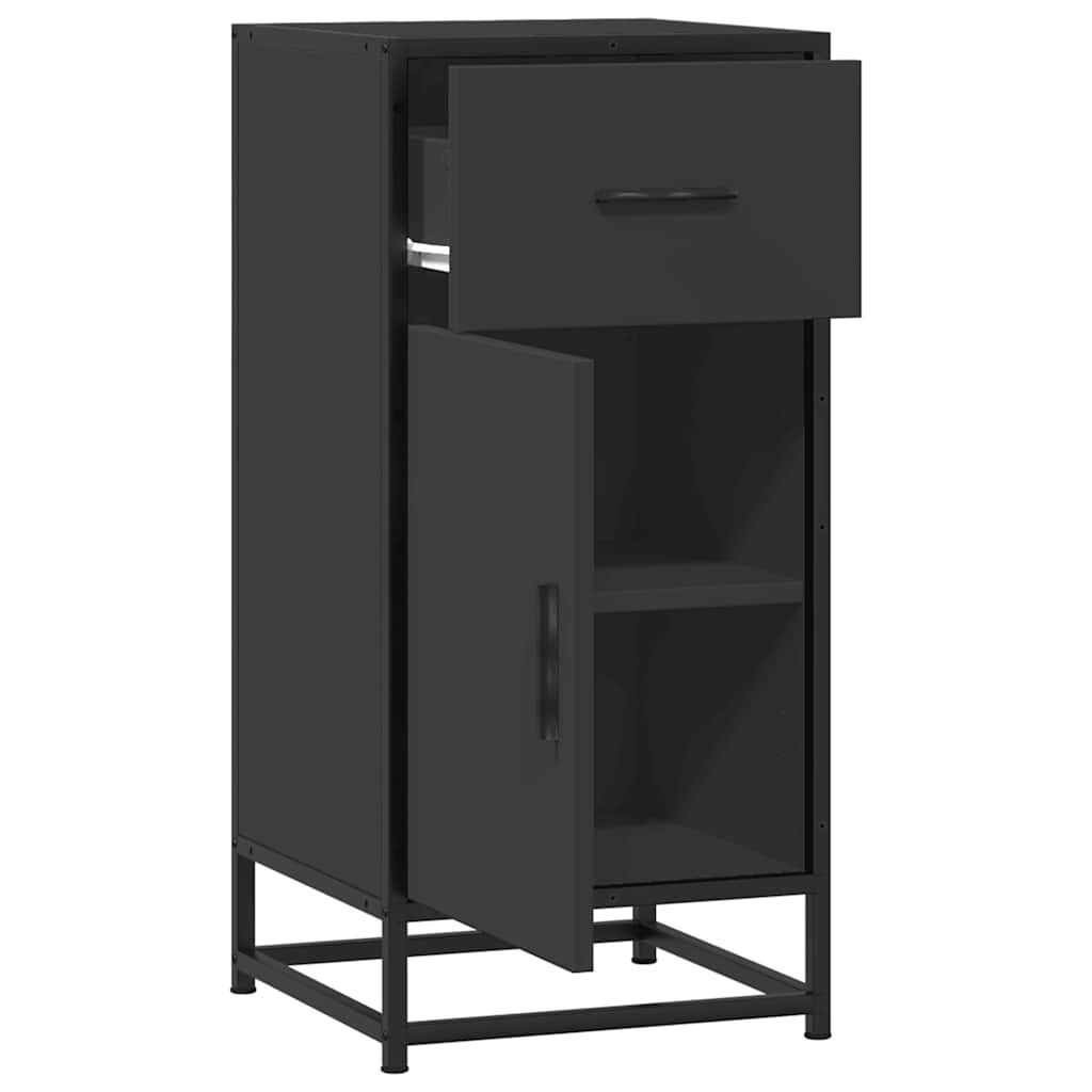 vidaXL Ραφιέρα Καφέ Δρυς 35,5x35x76 εκ. Επεξ. Ξύλο + Μέταλλο