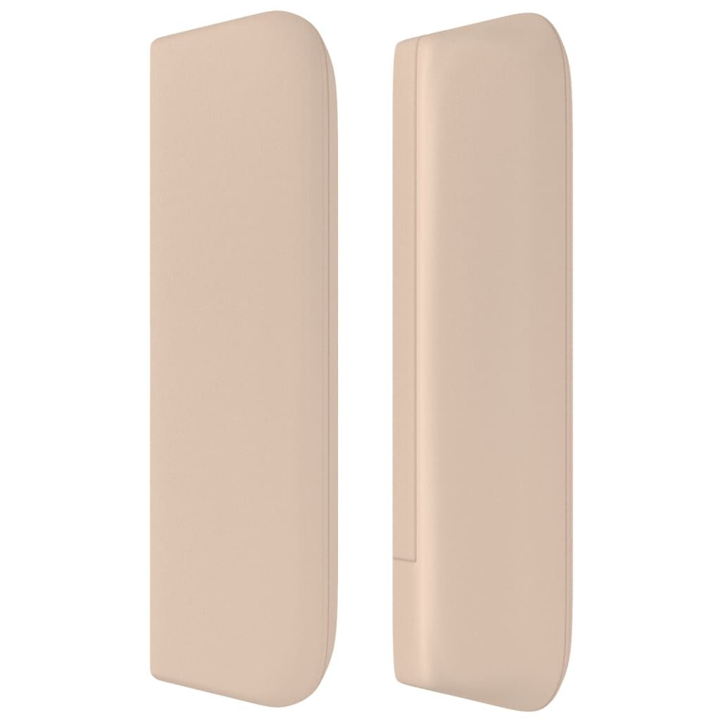 vidaXL Κεφαλάρι με Πτερύγια Καπουτσίνο 183x16x78/88εκ. Συνθετικό Δέρμα