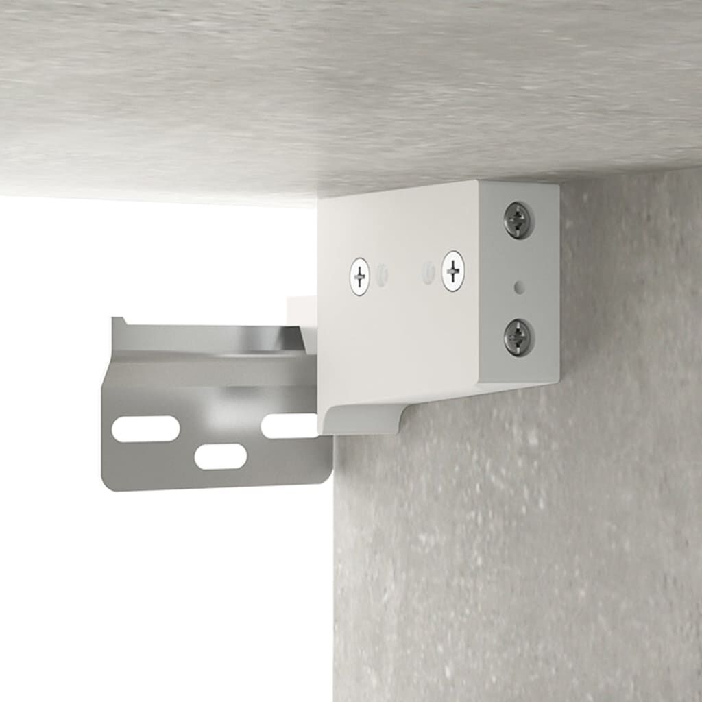 vidaXL Ντουλάπι Τηλεόρασης Κρεμ. Γκρι Σκυρ. 80x36x25εκ. Επεξ. Ξύλο