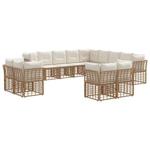 vidaXL &Sigma;&epsilon;&iota;&rho;ά &Kappa;&alpha;&nu;&alpha;&pi;έ &Epsilon;&xi;&omega;&tau;&epsilon;&rho;&iota;&kappa;&omicron;ύ 13 pcs &Phi;&upsilon;&sigma;&iota;&kappa;ό &kappa;&alpha;&iota; &Kappa;&rho;έ&mu;&alpha; &Lambda;&epsilon;&upsilon;&kappa;ό