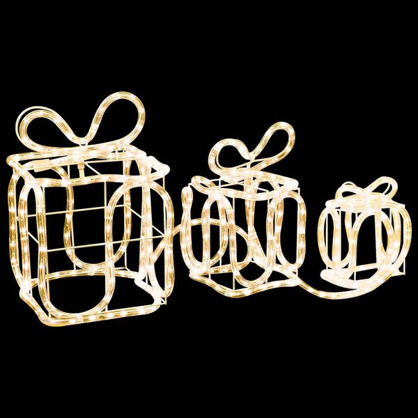 vidaXL Κουτιά Δώρων Φωτιζόμενα Εσωτερικού/Εξωτερικού Χώρου με 180 LED