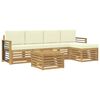 vidaXL &Sigma;&epsilon;&iota;&rho;ά &Kappa;&alpha;&nu;&alpha;&pi;έ &Epsilon;&xi;&omega;&tau;&epsilon;&rho;&iota;&kappa;&omicron;ύ 6 pcs &Lambda;&epsilon;&upsilon;&kappa;ό &kappa;&alpha;&iota; &Kappa;&rho;&epsilon;&mu; 59 x 59 x 37 &epsilon;&kappa;