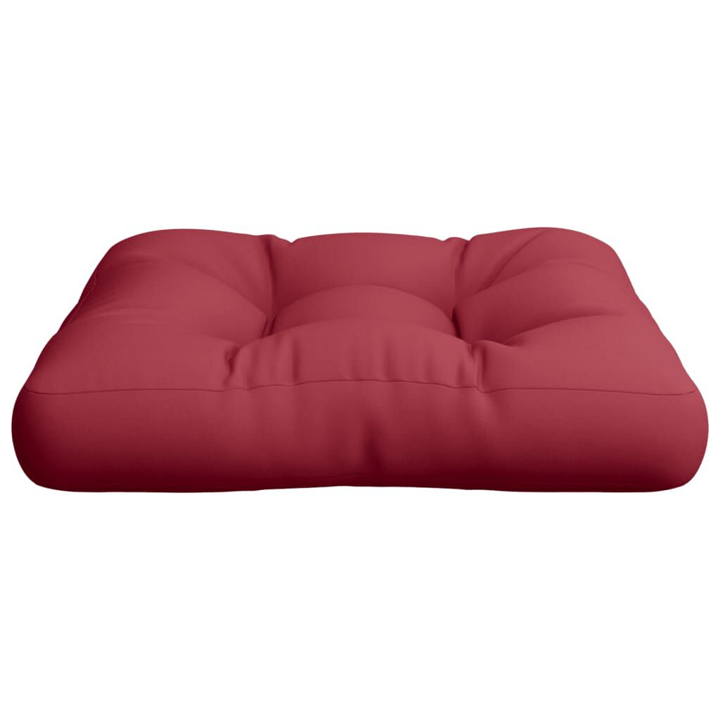vidaXL Μαξιλάρι Παλέτας Μπορντό 60x60x12 εκ. Υφασμάτινο