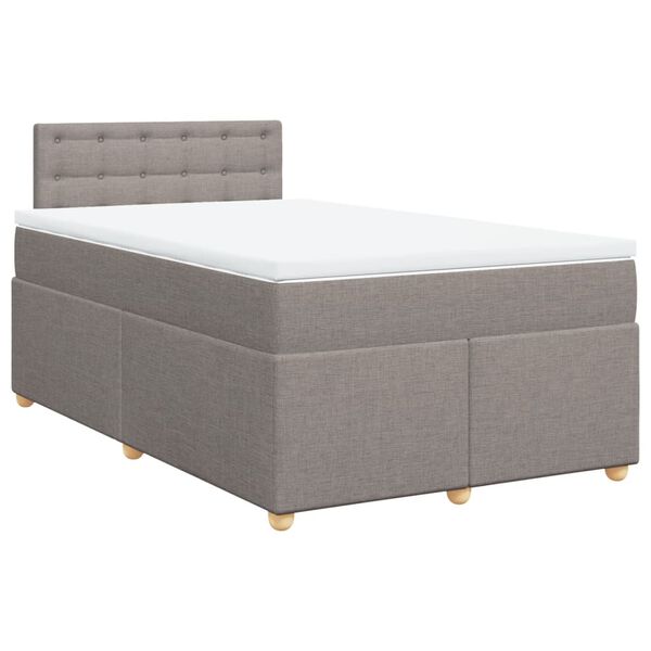vidaXL &Kappa;&rho;&epsilon;&beta;ά&tau;&iota; Boxspring &mu;&epsilon; &Sigma;&tau;&rho;ώ&mu;&alpha; Taupe 120x200 &epsilon;&kappa;. &Upsilon;&phi;&alpha;&sigma;&mu;ά&tau;&iota;&nu;&omicron;