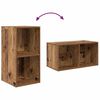 vidaXL Σετ επίπλου τηλεόρασης 4 pcs Παλαιό ξύλο 37 x 37 x 72 εκ