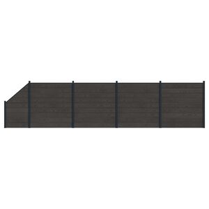 vidaXL &Sigma;&epsilon;&tau; &Phi;&rho;ά&chi;&tau;&eta; 5 pcs 792 x 186 &epsilon;&kappa; WPC &kappa;&alpha;&iota; &Alpha;&lambda;&omicron;&upsilon;&mu;ί&nu;&iota;&omicron; &Mu;&alpha;ύ&rho;&omicron;