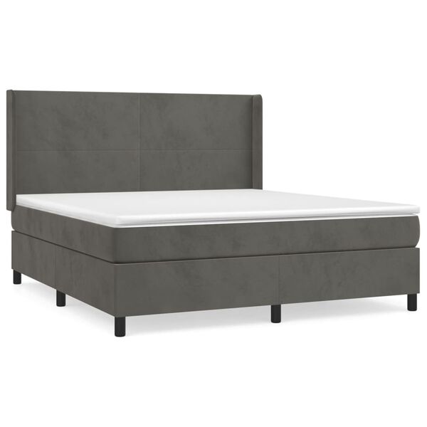 vidaXL &Kappa;&rho;&epsilon;&beta;ά&tau;&iota; Boxspring &mu;&epsilon; &Sigma;&tau;&rho;ώ&mu;&alpha; &Sigma;&kappa;&omicron;ύ&rho;&omicron; &Gamma;&kappa;&rho;&iota; 160x200 &epsilon;&kappa;. &Beta;&epsilon;&lambda;&omicron;ύ&delta;&iota;&nu;&omicron;
