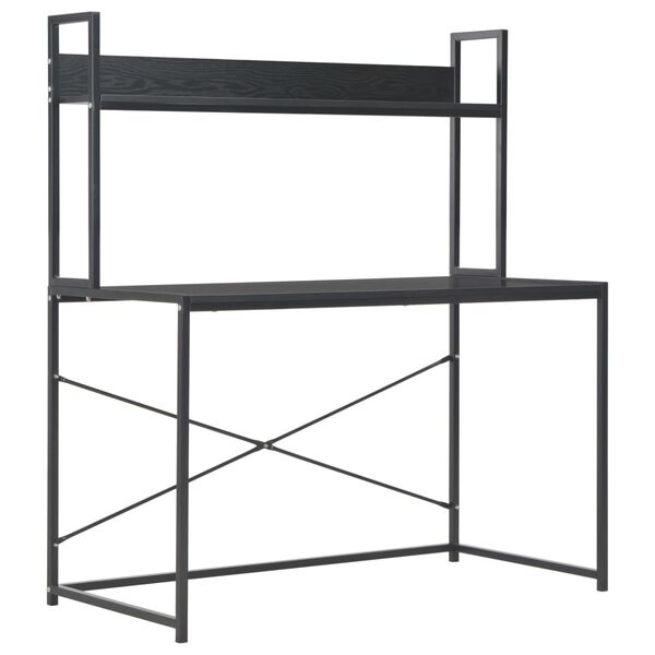vidaXL Γραφείο Υπολογιστή Μαύρο 120 x 60 x 138 εκ.