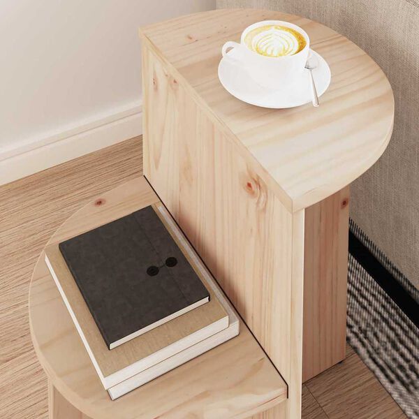 vidaXL Τραπεζάκι σαλονιού Φυσικό 50 x 40 x 50 εκ Μασίφ ξύλο πεύκου