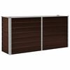 vidaXL Ζαρντινιέρα Υπερυψωμένη Καφέ 160x40x77 εκ. Γαλβανισμ. Χάλυβας