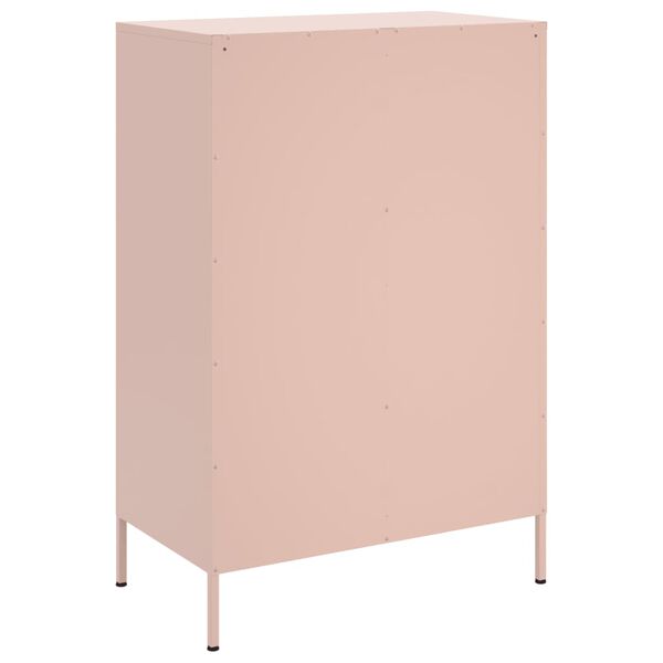 vidaXL Ντουλάπι Ροζ 68 x 39 x 101,5 εκ. από Χάλυβα