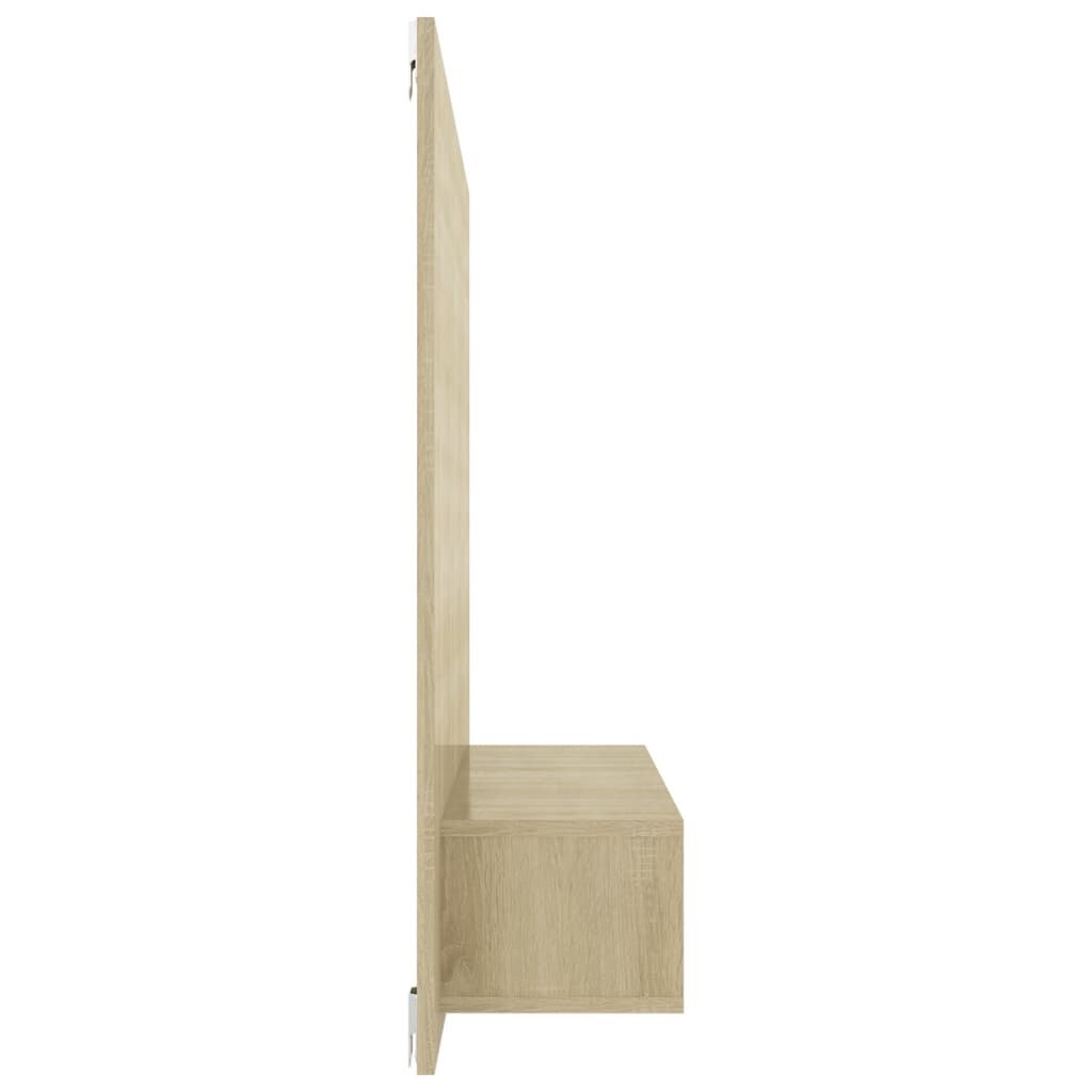 vidaXL Έπιπλο Τηλεόρασης Τοίχου Sonoma Δρυς 120x23,5x90εκ. Μοριοσανίδα