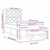vidaXL Κρεβάτι με ελατήρια Σκούρο πράσινο 120 x 200 cm Βελούδο