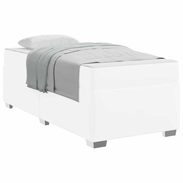 vidaXL Σκελετός Κρεβατιού Άλλο Λευκό 80 x 200 cm Τεχνητό δέρμα