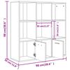 vidaXL Βιβλιοθήκη Χρώμα Sonoma Δρυς 98 x 30 x 98 εκ. από Επεξ. Ξύλο