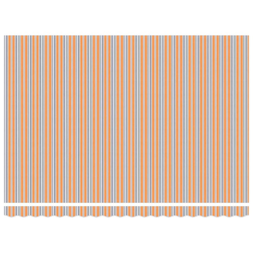 vidaXL Υποδοχή Ανασυρόμενης Τέντας Ριγέ 450x300 cm