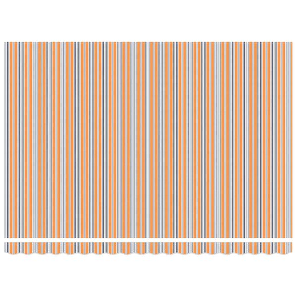 vidaXL Υποδοχή Ανασυρόμενης Τέντας Ριγέ 450x300 cm