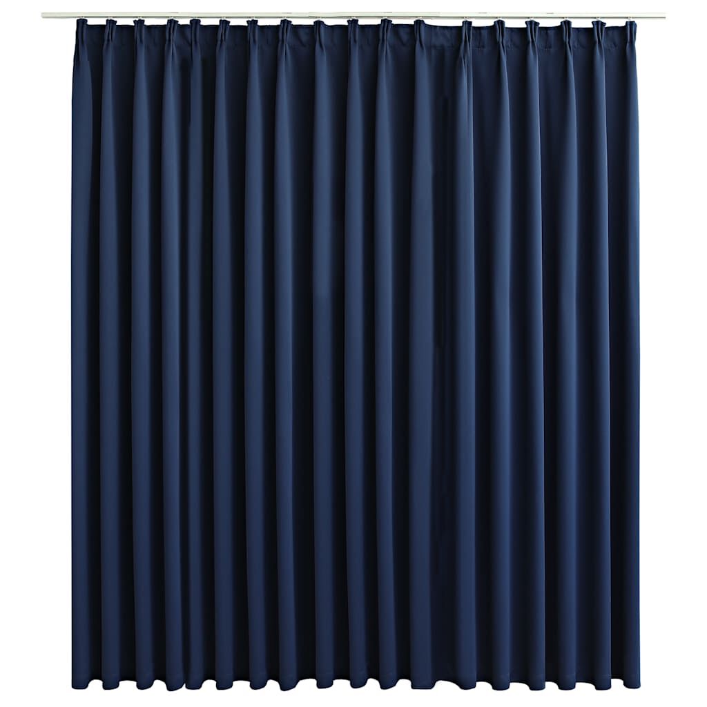 vidaXL Κουρτίνα Συσκότισης με Γάντζους Μπλε 290 x 245 εκ.
