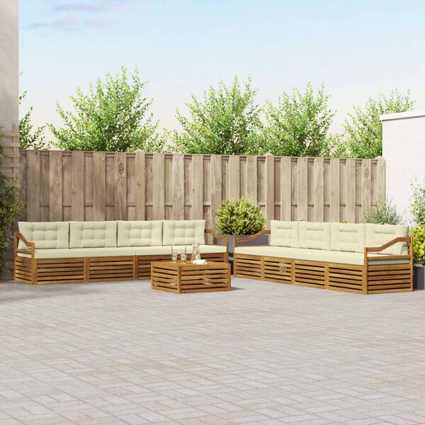 vidaXL &Sigma;&epsilon;&iota;&rho;ά &Kappa;&alpha;&nu;&alpha;&pi;έ &Epsilon;&xi;&omega;&tau;&epsilon;&rho;&iota;&kappa;&omicron;ύ &mu;&epsilon; &mu;&alpha;&xi;&iota;&lambda;ά&rho;&iota; 9 pcs &Phi;&upsilon;&sigma;&iota;&kappa;ό &kappa;&alpha;&iota; &Kappa;&rho;έ&mu;&alpha;