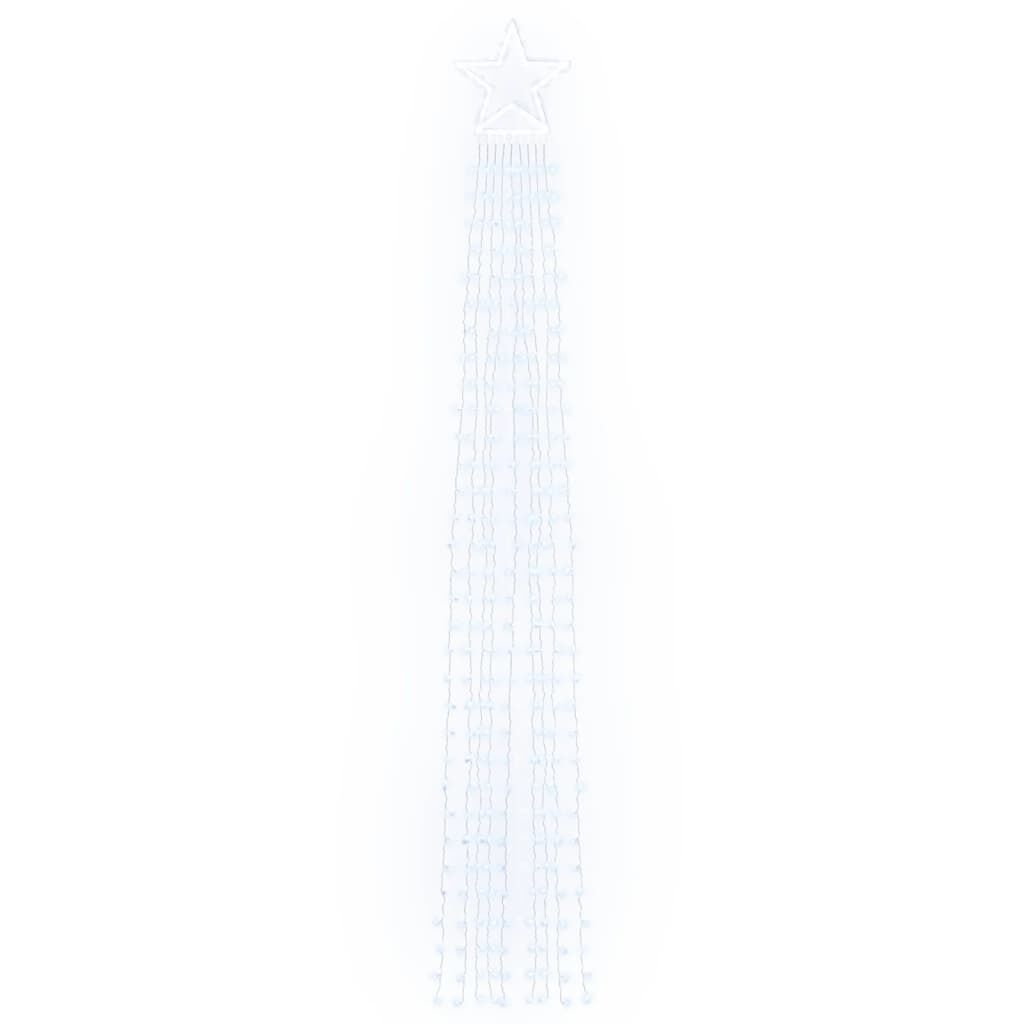 vidaXL Φωτιστικό Χριστουγεννιάτικο Δέντρο 320 LED Ψυχρό Λευκό 375 εκ.
