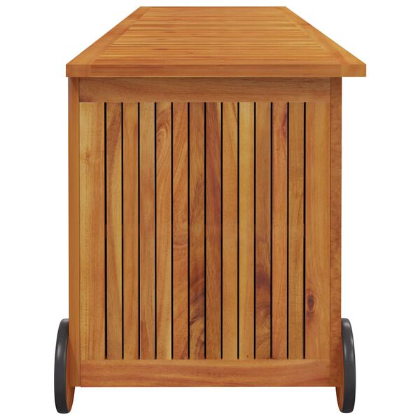 vidaXL Μπαούλο Αποθήκευσης Κήπου με Ρόδες 150x50x58 εκ. Μασίφ Ακακία