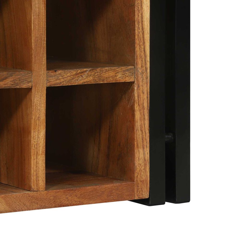 vidaXL Ράφι κρασιών 34.5x35x39 εκ. μασίφ ξύλο ακακίας