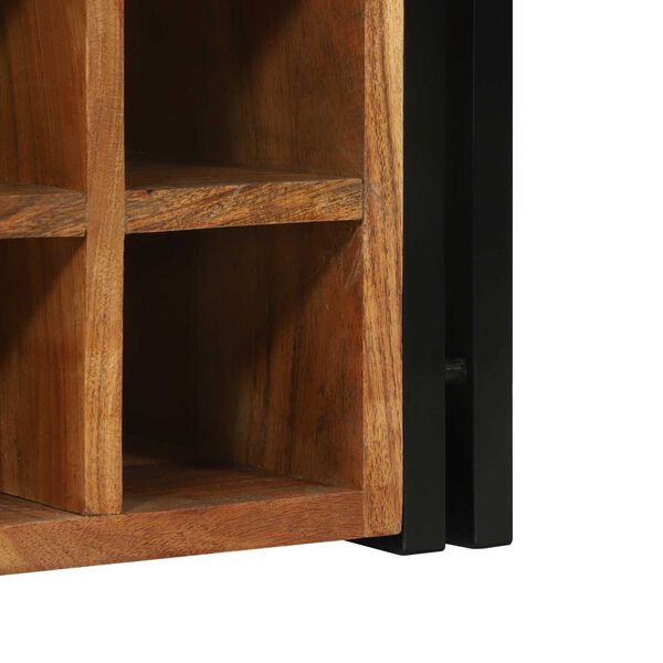 vidaXL Ράφι κρασιών 34.5x35x39 εκ. μασίφ ξύλο ακακίας