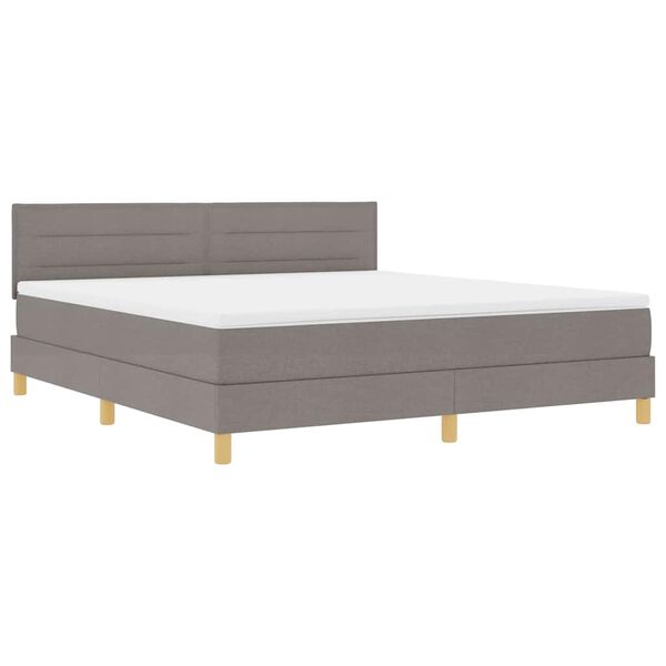 vidaXL &Kappa;&rho;&epsilon;&beta;ά&tau;&iota; &mu;&epsilon; &epsilon;&lambda;&alpha;&tau;ή&rho;&iota;&alpha; &mu;&epsilon; &sigma;&tau;&rho;ώ&mu;&alpha; Taupe 180 x 200 cm ύ&phi;&alpha;&sigma;&mu;&alpha;