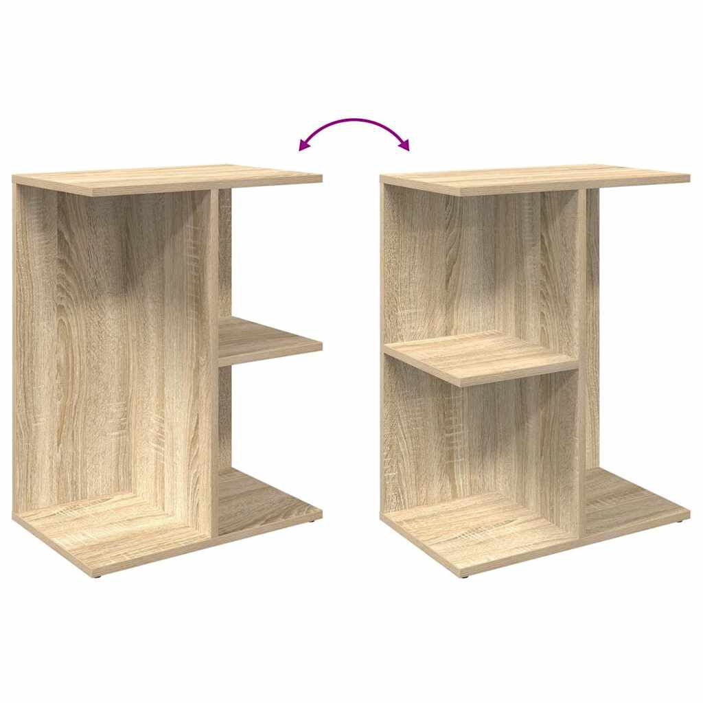 vidaXL Κομοδίνα 2 τεμ. Sonoma Δρυς 46,5x29x61 εκ. Επεξεργασμένο Ξύλο