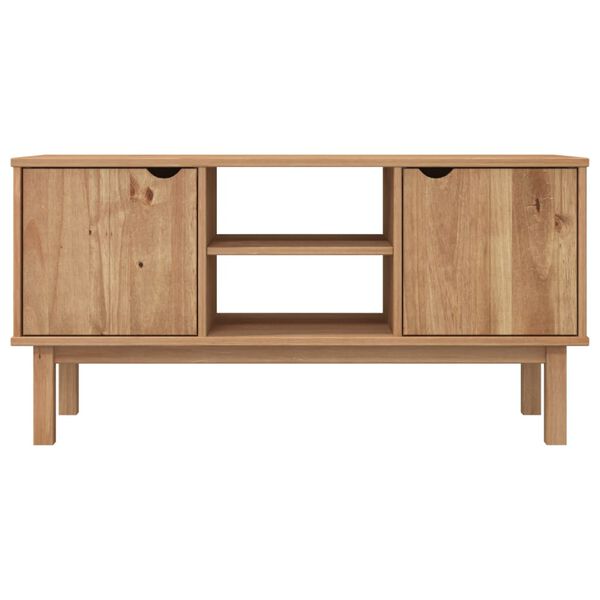 vidaXL Έπιπλο Τηλεόρασης OTTA 113,5 x 43 x 57 εκ. Μασίφ Ξύλο Πεύκου