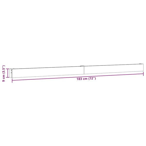 vidaXL Κιτ υλικού συρόμενης πόρτας 183 cm Κράμα αλουμινίου Sliver
