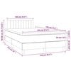 vidaXL &Kappa;&rho;&epsilon;&beta;ά&tau;&iota; Boxspring &mu;&epsilon; &Sigma;&tau;&rho;ώ&mu;&alpha; &Sigma;&kappa;&omicron;ύ&rho;&omicron; &Pi;&rho;ά&sigma;&iota;&nu;&omicron; 120x190&epsilon;&kappa;. &Beta;&epsilon;&lambda;&omicron;ύ&delta;&iota;&nu;&omicron;